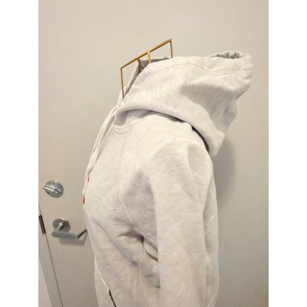 Roots Women's Hoodie Sweatshirt Light Gray Small Drawstring - Picture 12 of 16